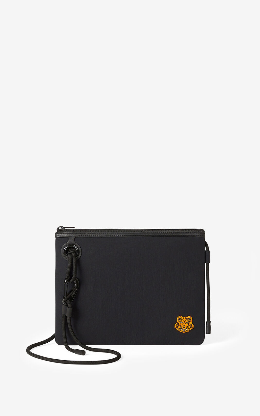 Clutch Kenzo Tiger Crest with strap Hombre Negras - SKU.6191264